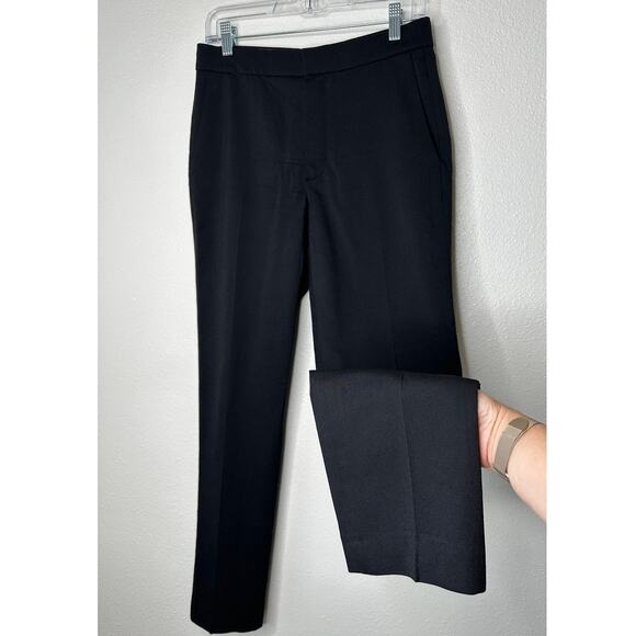 Chloe Black Wool Dress Slacks Slash Pockets Front Zip Trouser Pant 36 / 4 - Picture 1 of 12